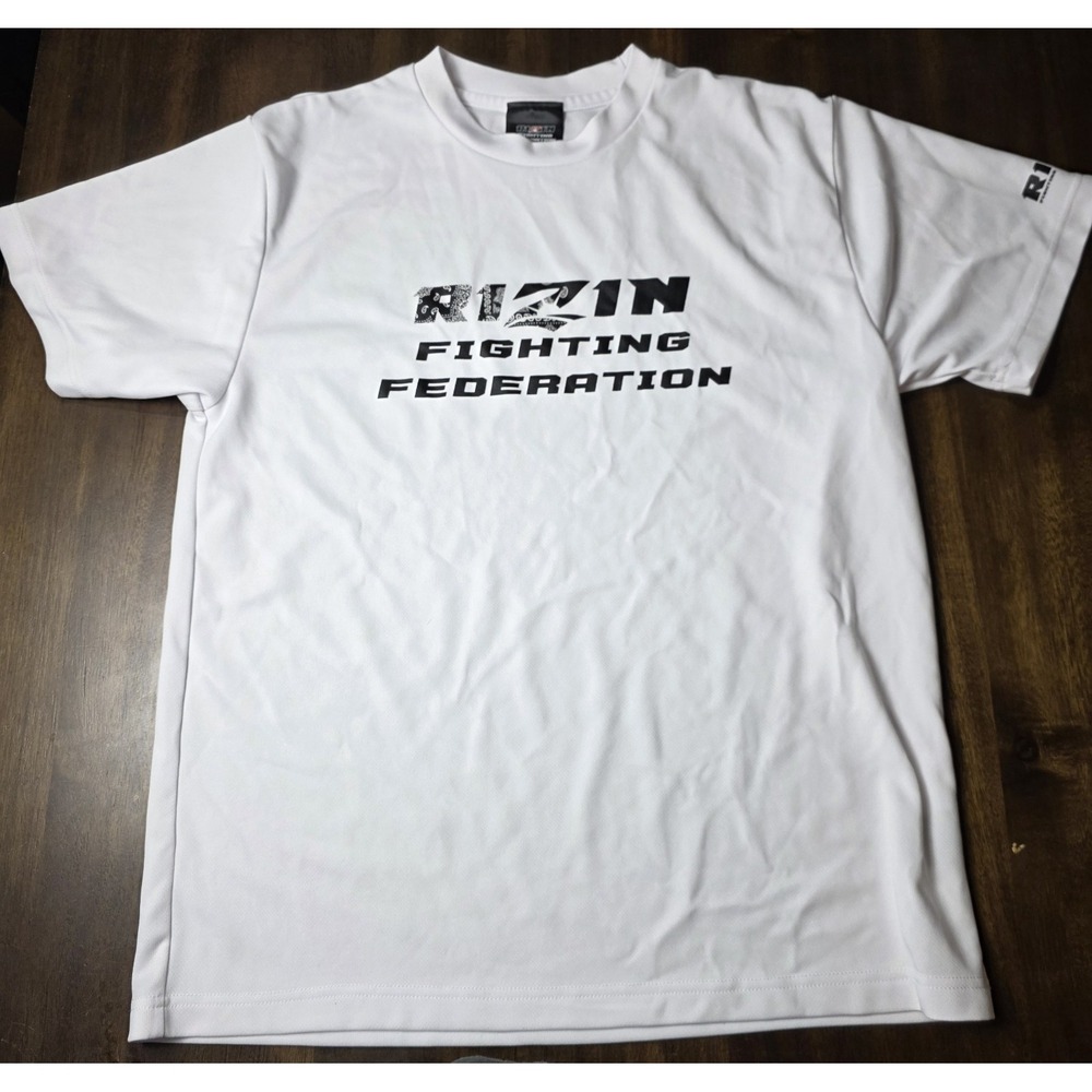 RIZIN Fighting Federation Paisley Dry T Shirt XL White MMA Japan Made